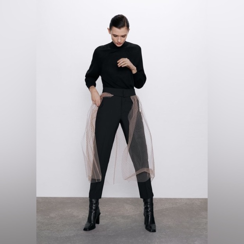 STYLISH pants with overskirt